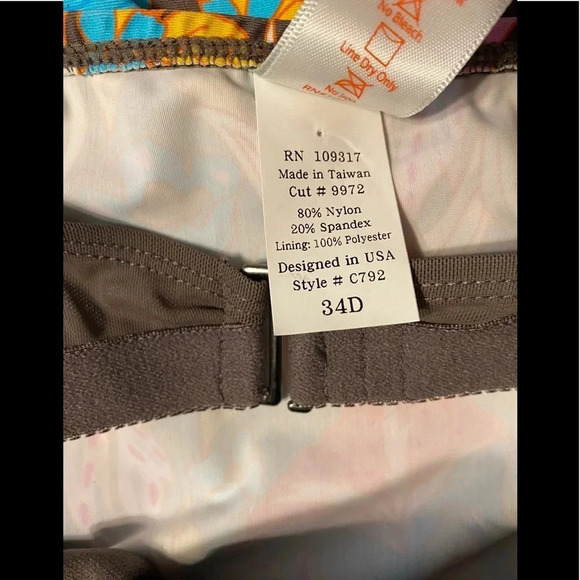 Swim Systems Tankini Swimsuit Underwire Tankini 34D - Picture 11 of 12